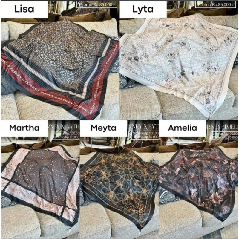 HIJAB REGULER JOURNEY TERBARU LISA MONA AMELIA MEYTA MARTHA READY