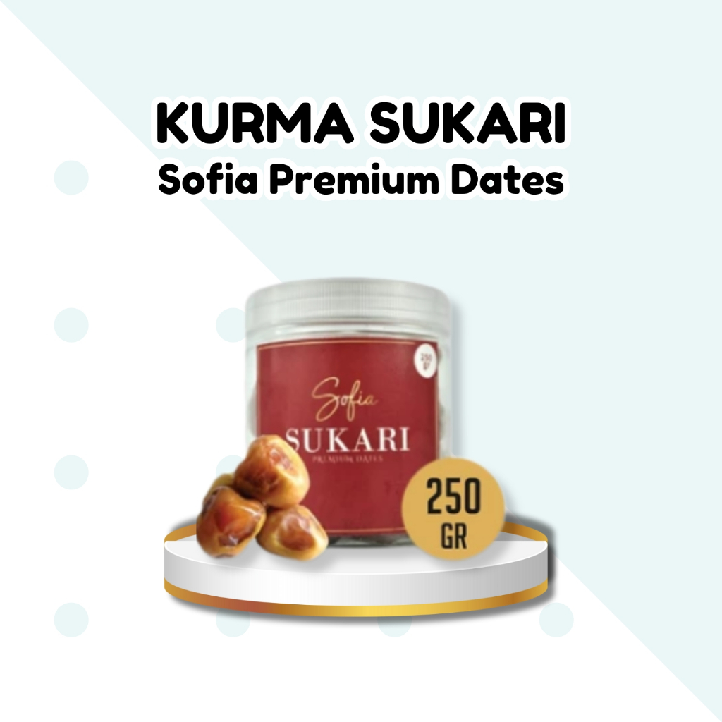 

Kurma Sukkari Sofia 250gr Premium Dates | Sukari Basah King Dates Original