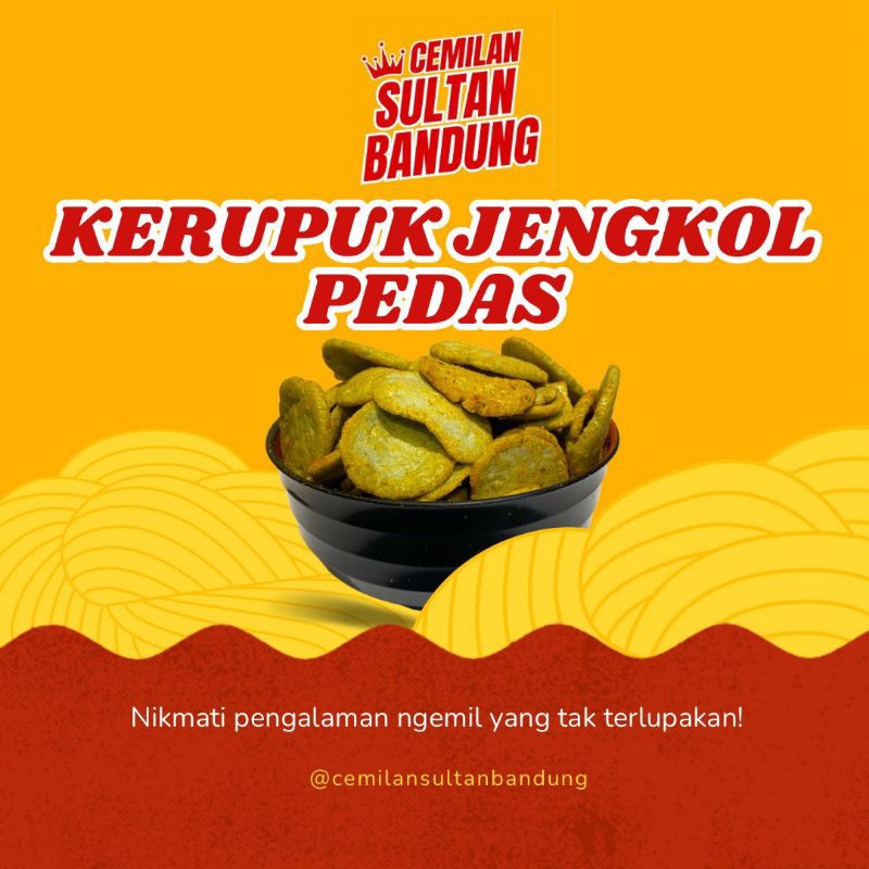 

Kerupuk Jengkol Balado Pedas Bumbu Melimpah