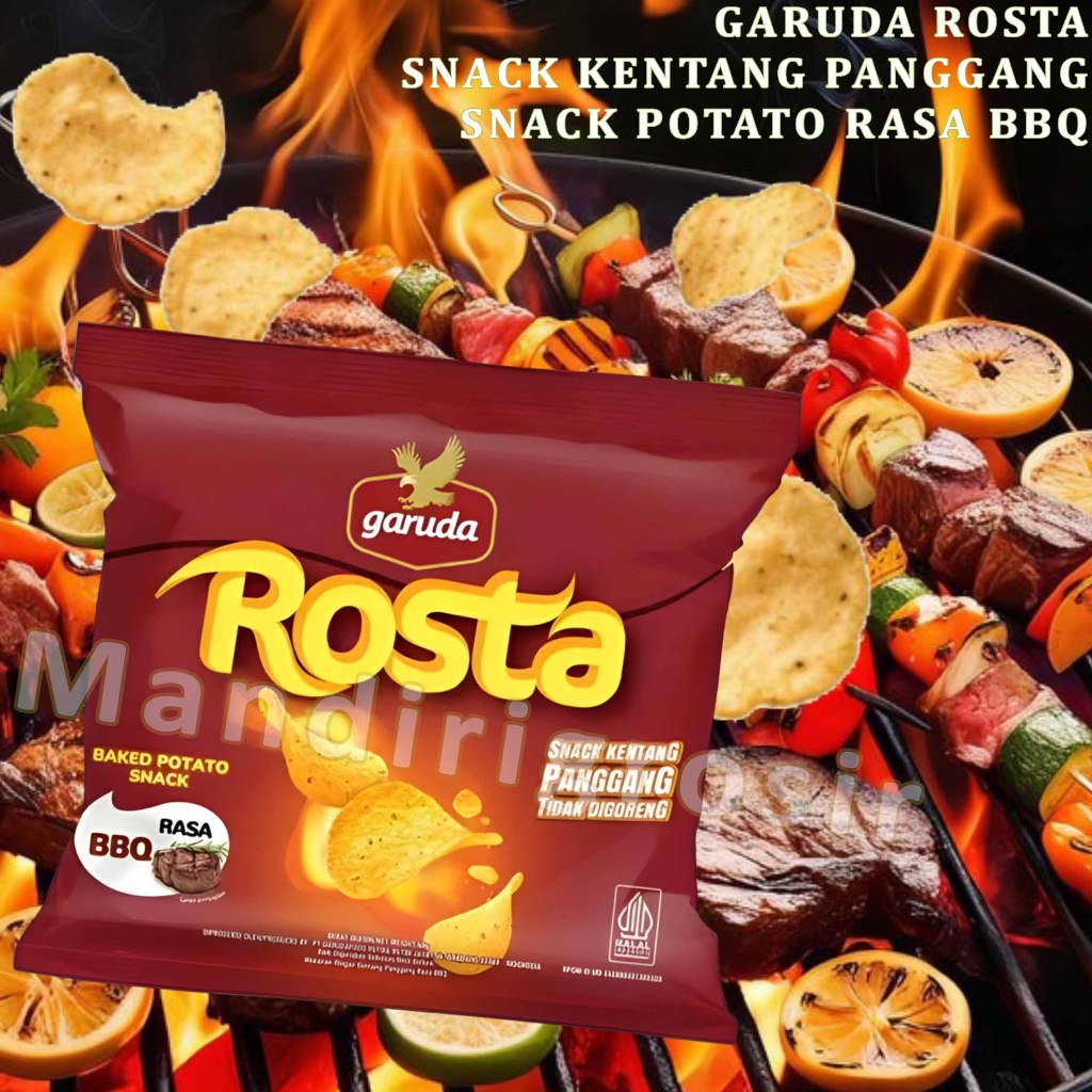 

Snack Kentang Panggang * Garuda Rosta * Snack Kentang Rasa BBQ * 60gr