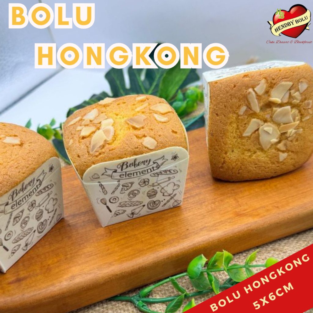 

Kue Bolu Hongkong Kacang Almond / Bolu Panggang Topping Almond