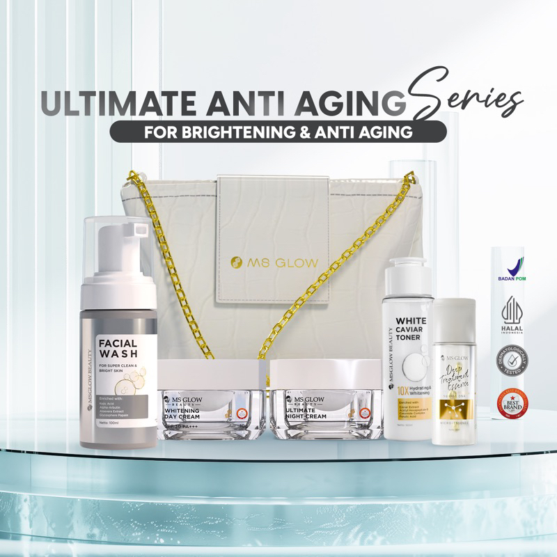Ultimate Anti Aging Series| Paket Wajah Ms Glow
