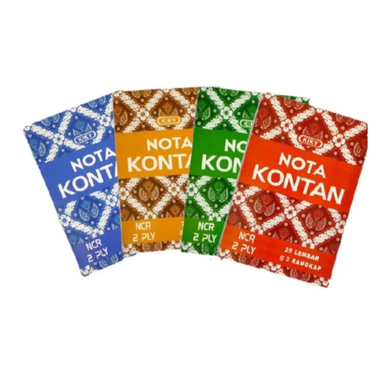 

Nota kontan 2 Ply kecil 25 lembar 2 Rangkap merk Kiky
