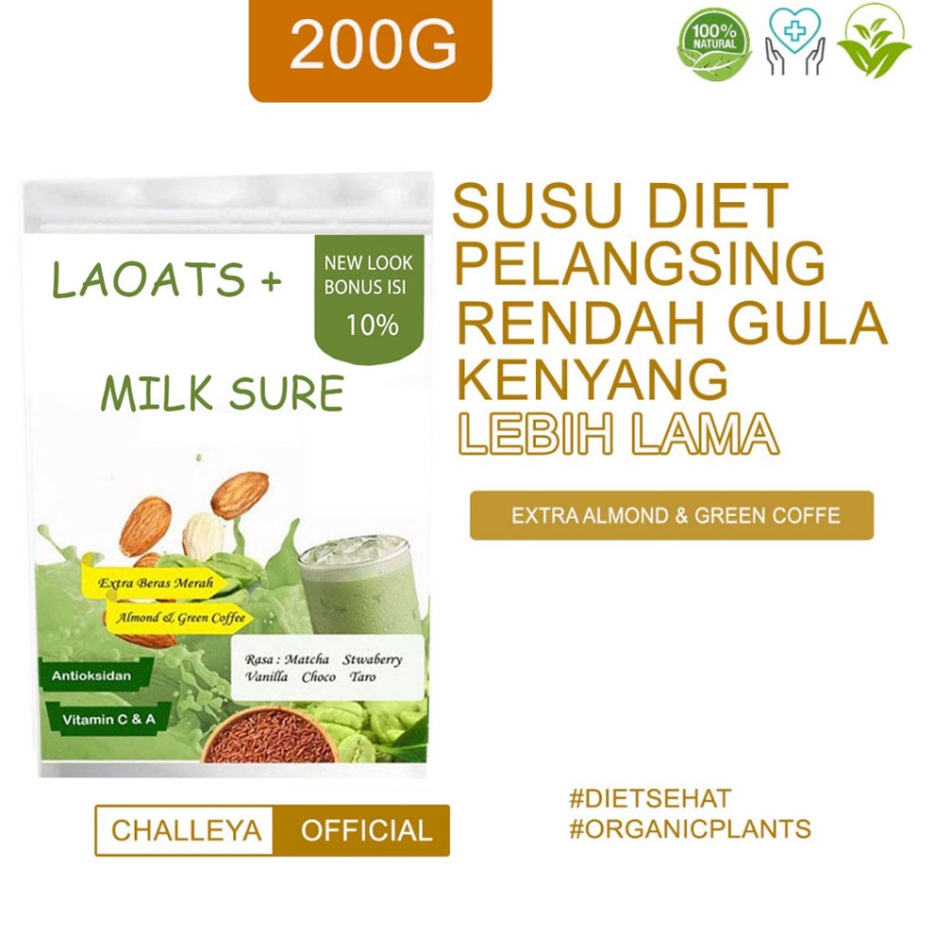 

Susu Diet Pelangsing Badan Penurun Berat Badan Minuman Diet Sehat Rendah Lemak Laoats