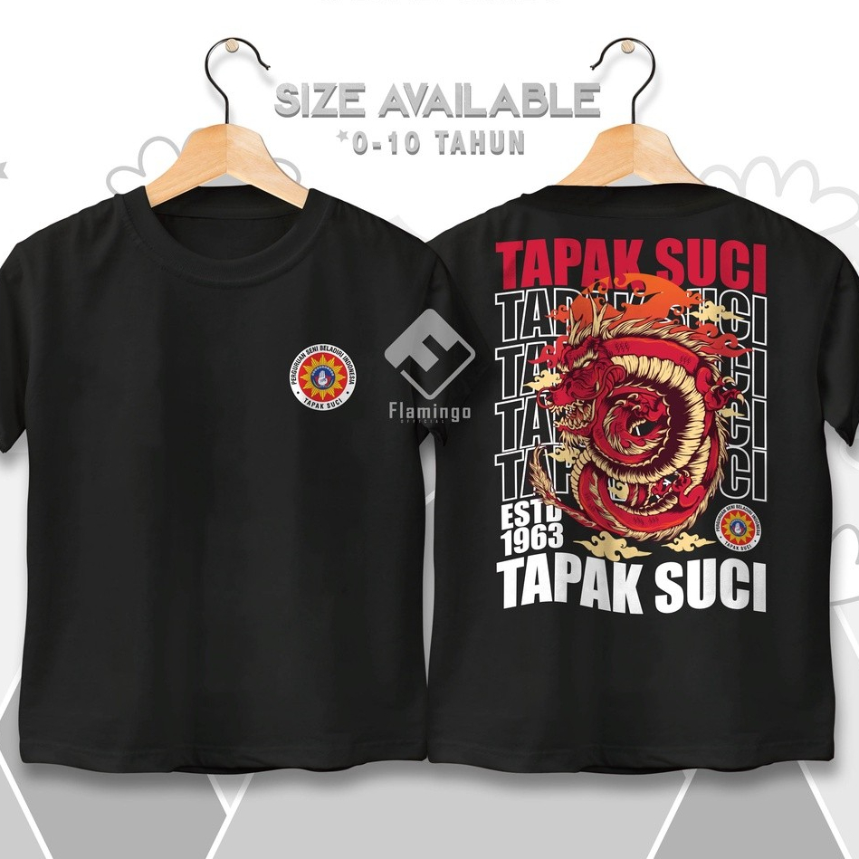 Baju Kaos Beladiri Anak Tapak Suci Putera Muhammadiyah Pencak Silat Bahan Katun Lembut Laki Laki dan