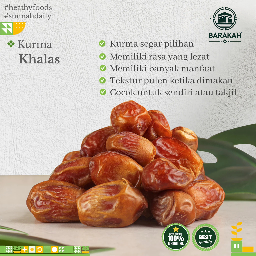 

Kurma Khalas Arab Kholas Saad Al Barakah Kurma Segar