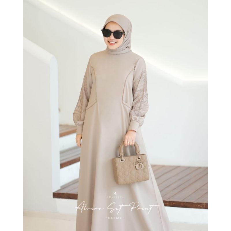 Alvira Set Print(Dress & Scarf)
by shArarea