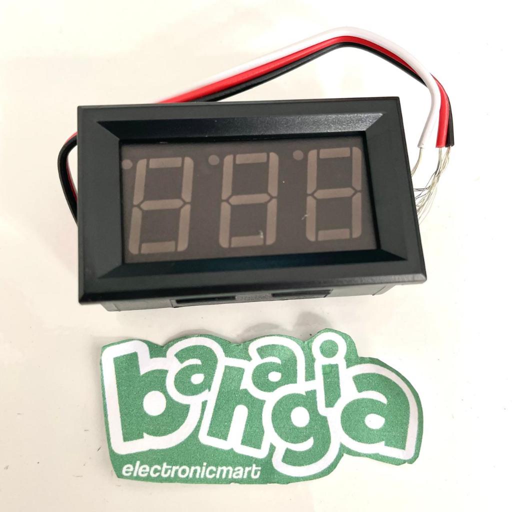 Voltmeter 0.56" 0-100V DC Digital 3 Kabel 0.56 Inch