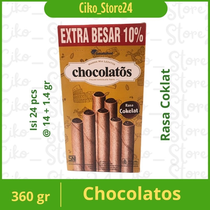 

Chocolatos 1 Pack isi 24 Pcs eceran 1000