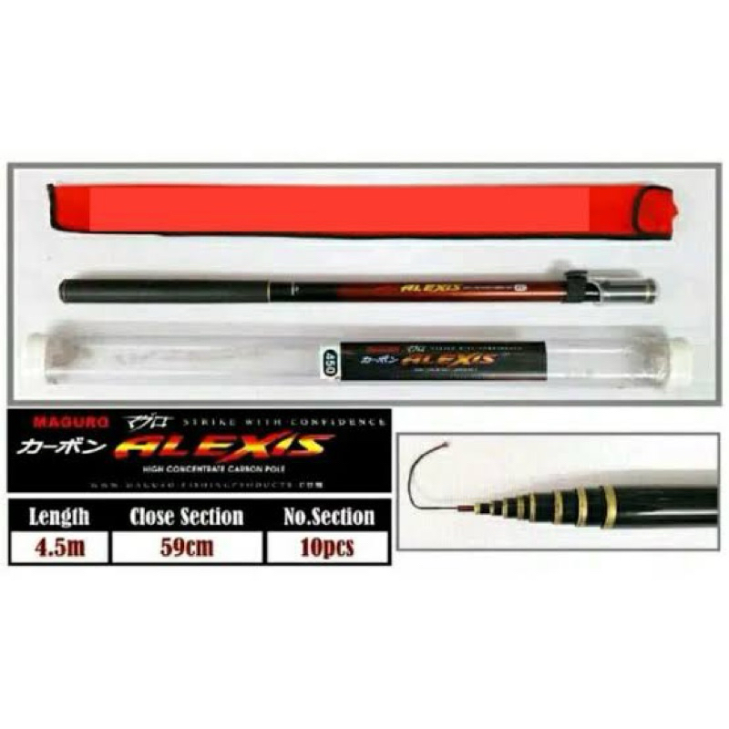 Joran Tegek Maguro Alexis 270 330 450 pilih ukuran