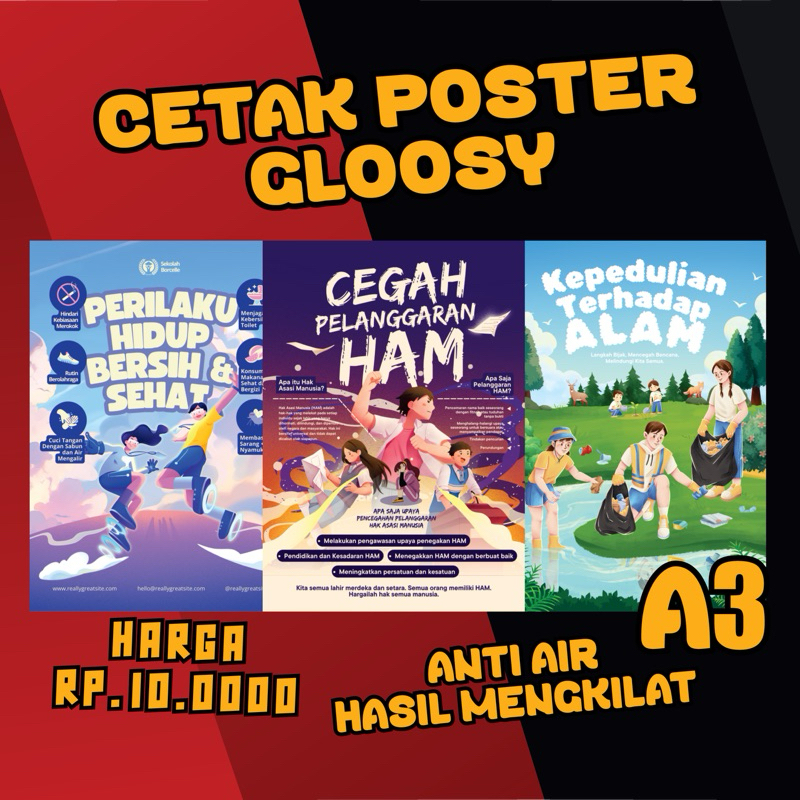 

Cetak Poster A3 Glossy