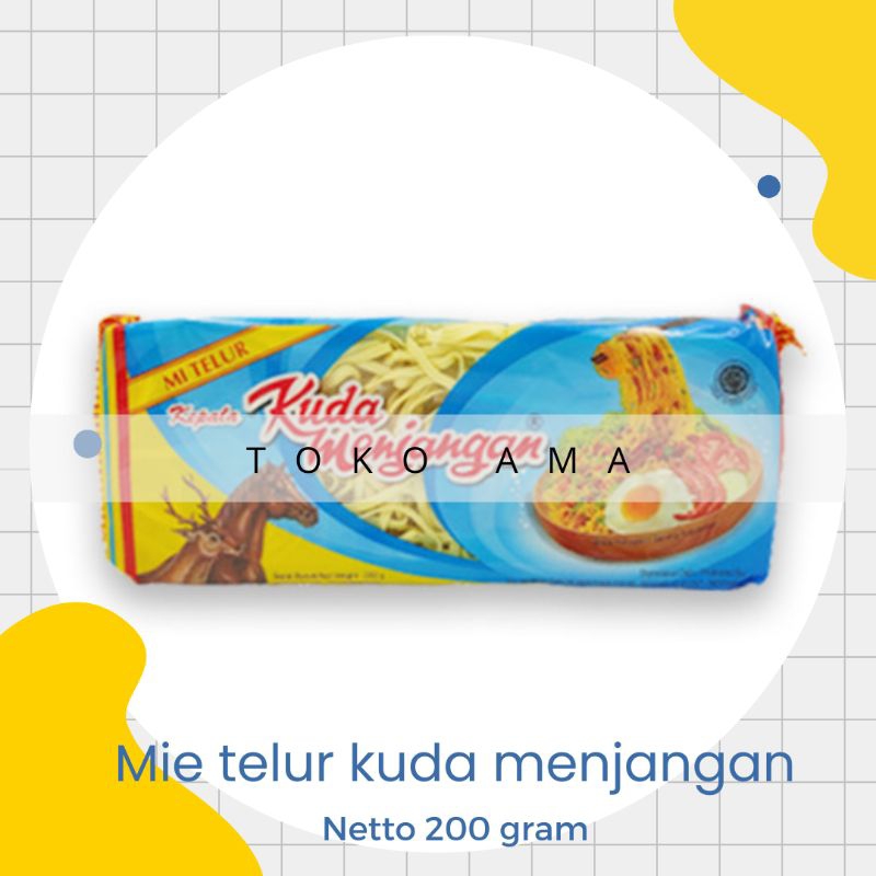 

[hraga grosir] mie telur menjangan cap kepala kuda menjangan 200gram