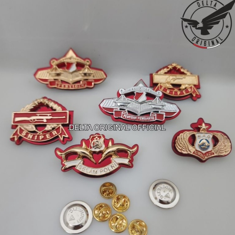 PIN SELAM POLRI SCUBA DIVER  PENYIDIK  SAR  SNIPER i E2Z9