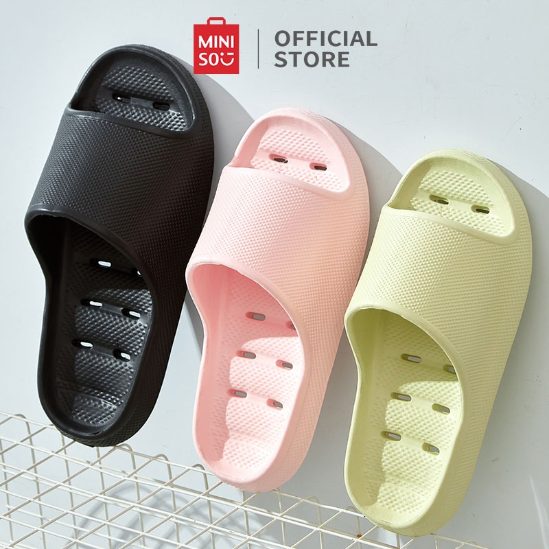 Miniso Sandal Wanita Women's Bath Slippers Ringan EVA Sendal Keren Sendal Terbaru Sendall Sndal Anti