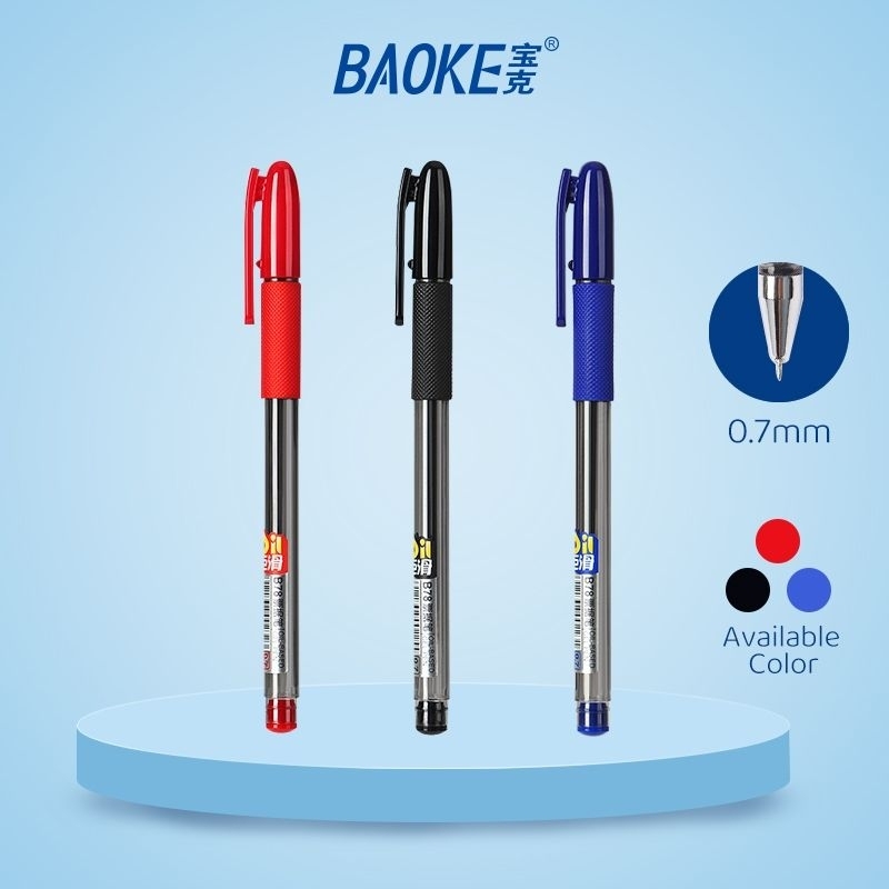 

BAOKE Ballpoint Pen / Pena Bolpoin Kantor Pena Tulis Diameter Nib 0.7mm B78 1 Buah Tinta hitam