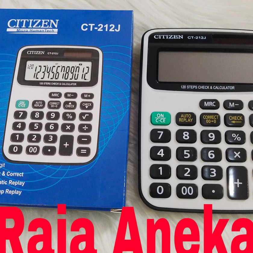 

FG2 Kalkulator CITIZEN CT212J Tombol Lembut 12 Dit Layar CT 212 CT212