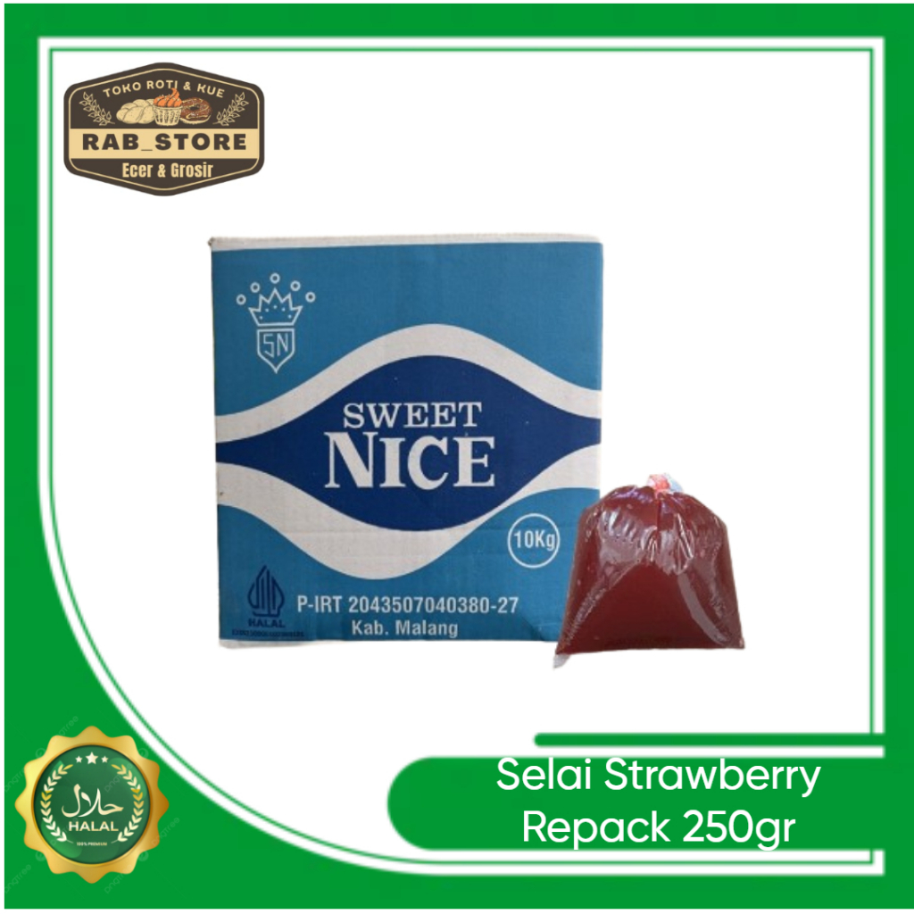 

Selai Strawberry Sweet Nice Repack 250gr