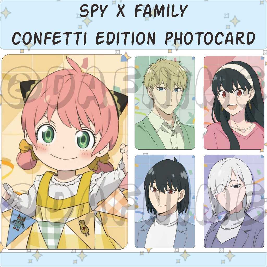 SPY X FAMILY CONFETTI EDITION PHOTOCARD ANIME