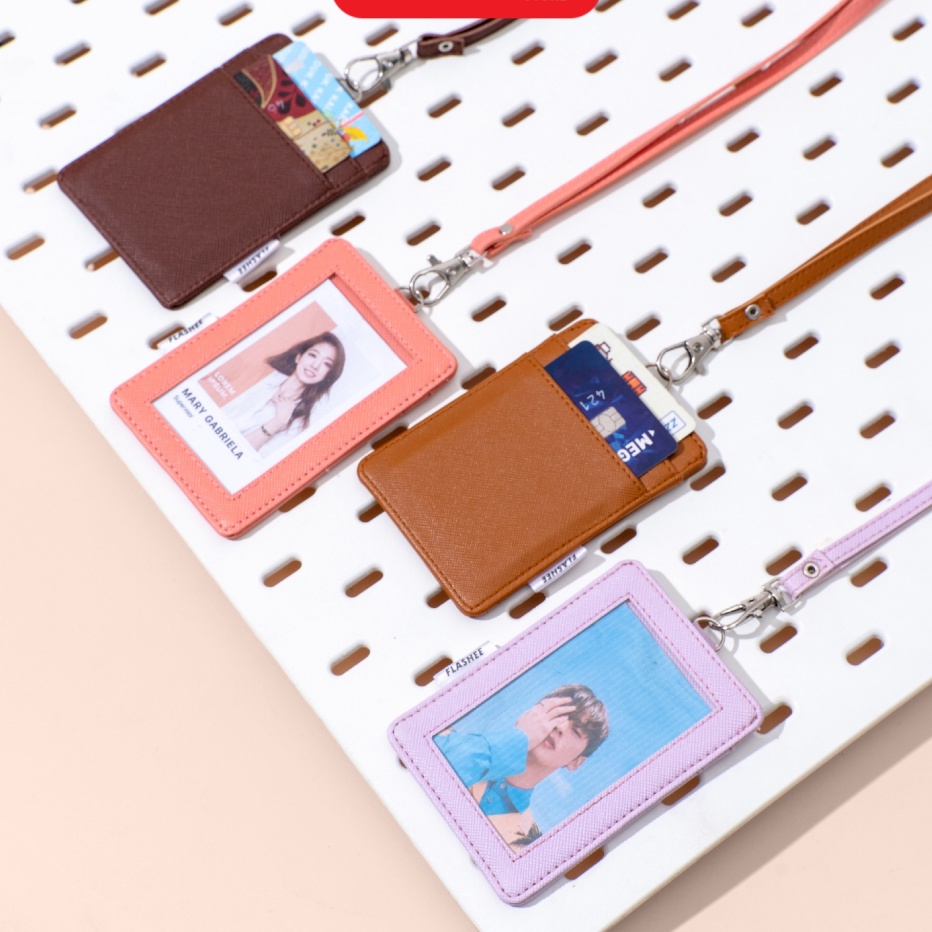 

Cepat Flashee Name Tag ID Card Holder Kulit Cole PU Leather NameTag