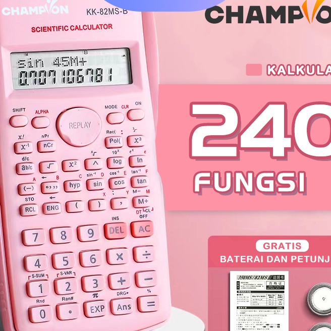 

HJ6 kalkulator scientific 24 FungsiKalkulator Ilmiahkalkulator saintifikKalkulator SinCosTanMsPepeleria