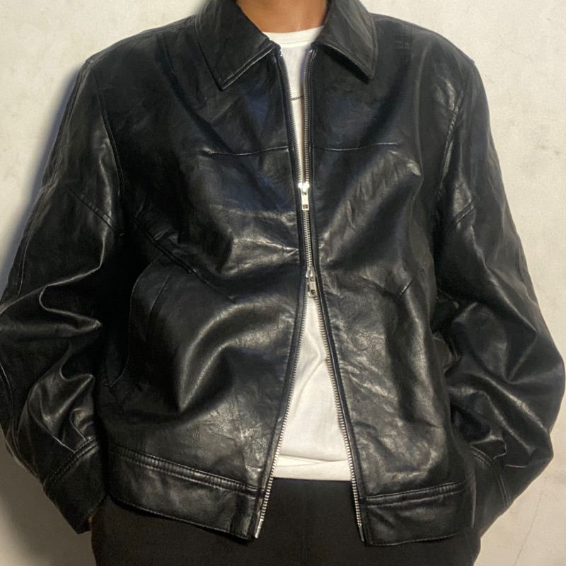 DRAWFIT LEATHER WORK JACKET