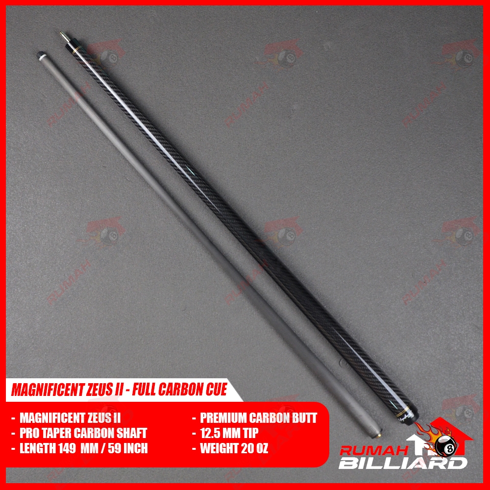 Stick Billiard - Billiard Cue - Magnificent Zeus - Full Carbon Cue