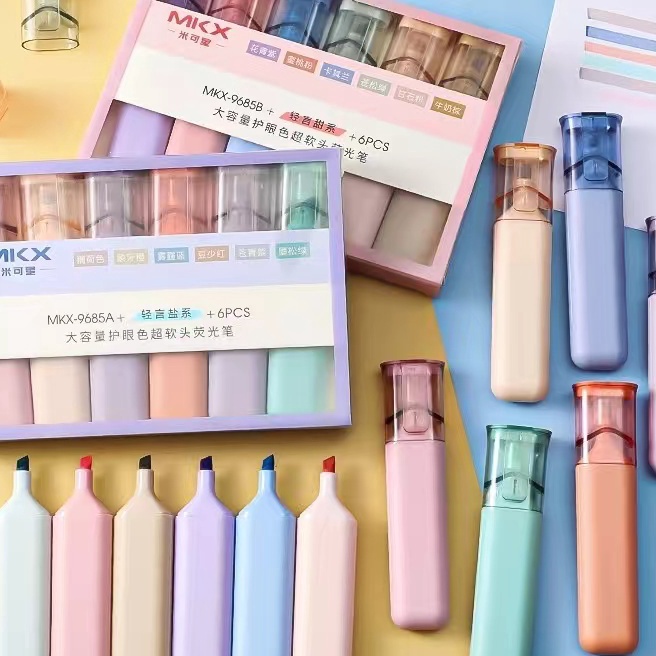 

KF7 Pen Hhlhter Macaroon 6 Warna Stabilo Hhlhter Pastel Marker