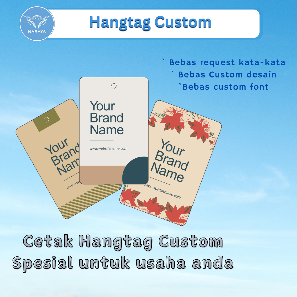 

Cetak Label harga / Hangtag / Price tag / Tag ucapan