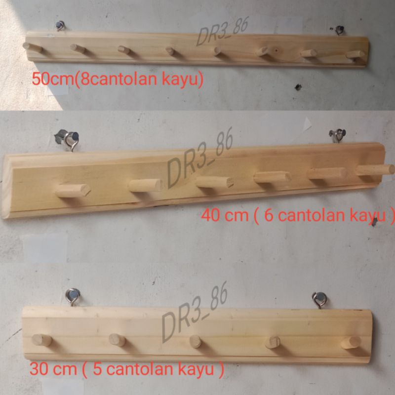 kapstok Kayu / Gantungan baju kayu jati belanda/kastop/kapstok/henger Serbaguna