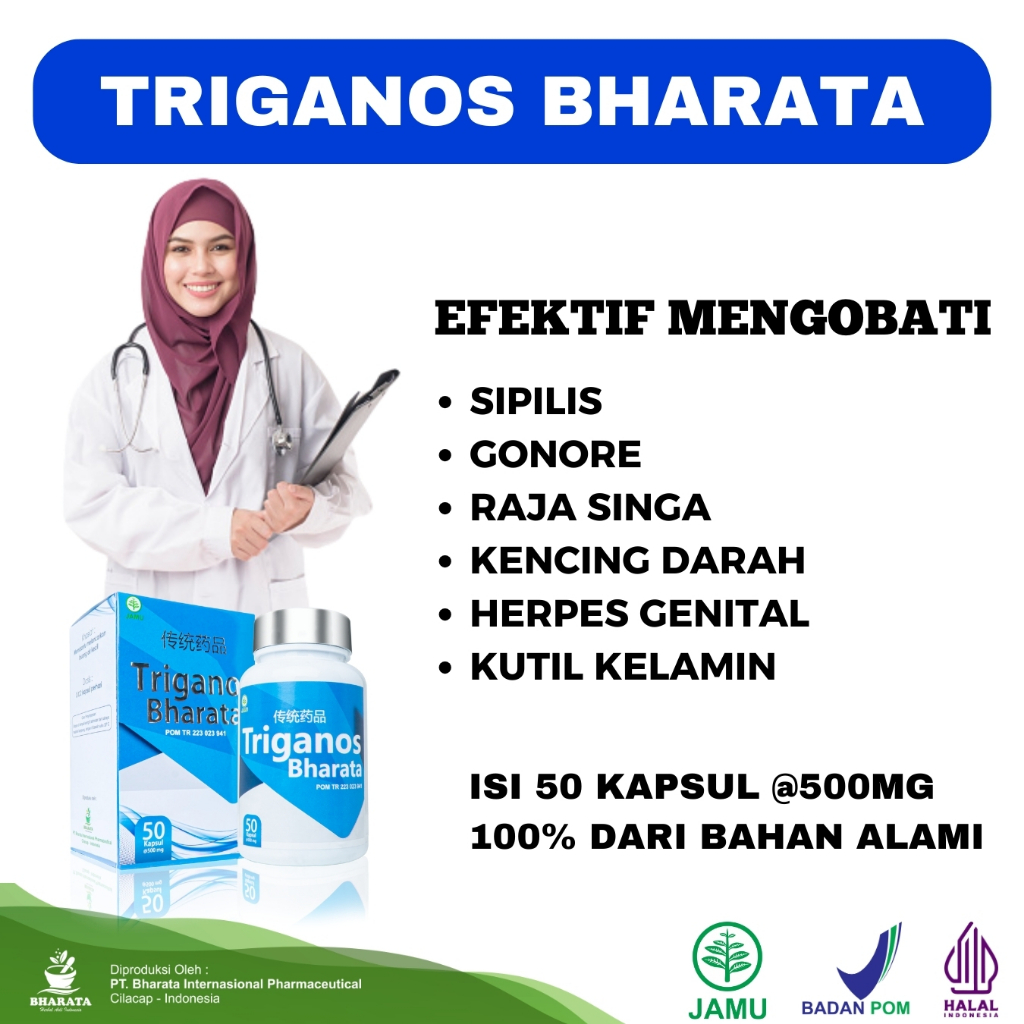 TRIGANOS BHARATA Obat Herbal Sifilis Raja Singa Hiv Herpes