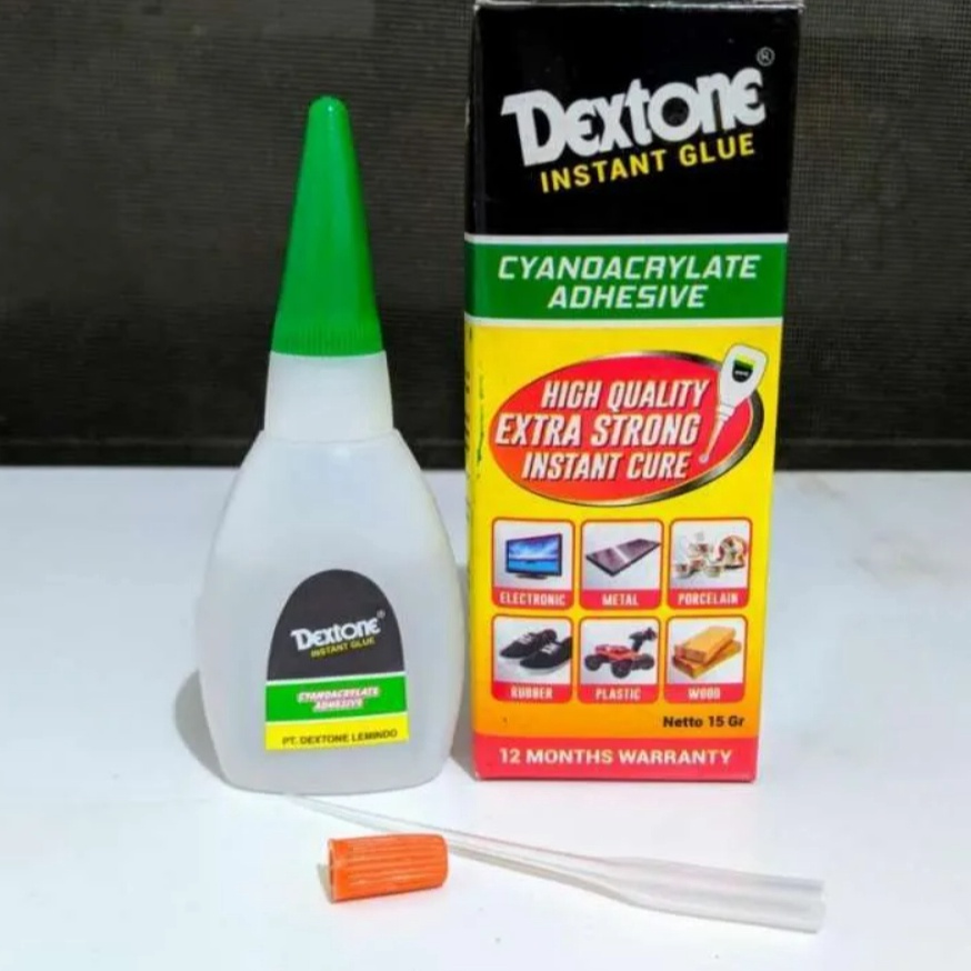 

Terbatas 5 PCS LEM KOREA LEM TETES DEXTONE 15gr SERBAGUNA LEM SETAN INSTANT POWER GLUE REKAT KUAT