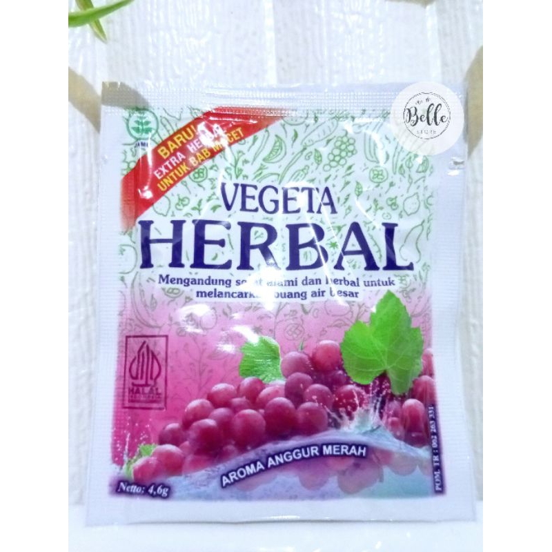 

Vegeta Herbal Melancarkan BAB Menurunkan Kolesterol 1 sachet