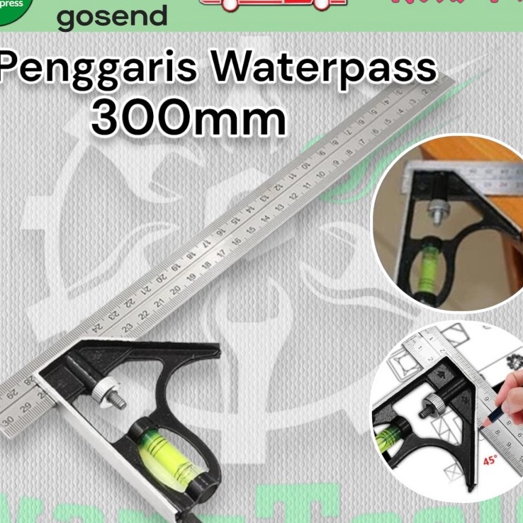 

Terjangkau combination square ruler siku kombinasi Penggaris wateass