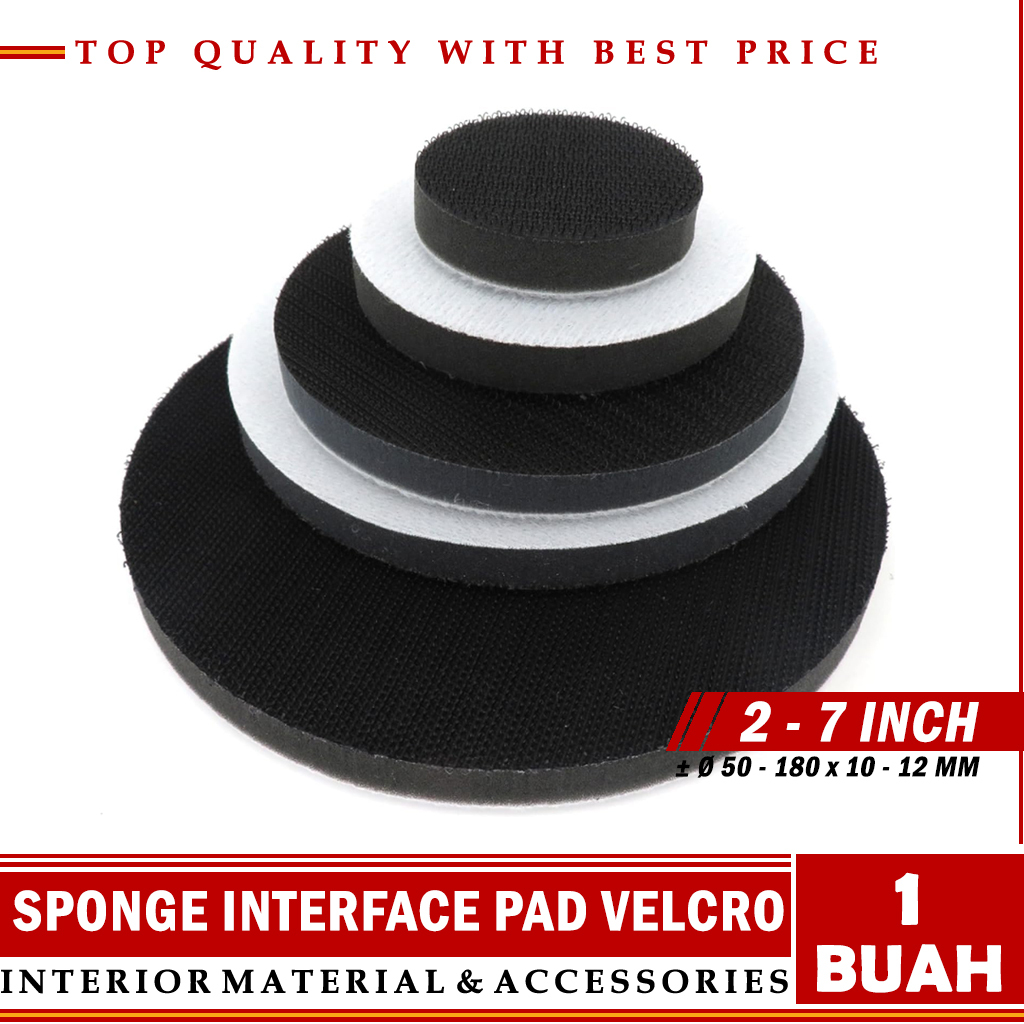 Spons Bantalan Interface Pad Velcro 2 - 7 Inch
