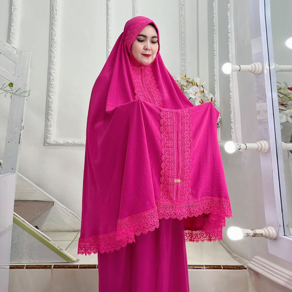 BISA COD Mukena Dewasa Kode 22 Bahan Kringkel Premium By Ory AjeZas Collection