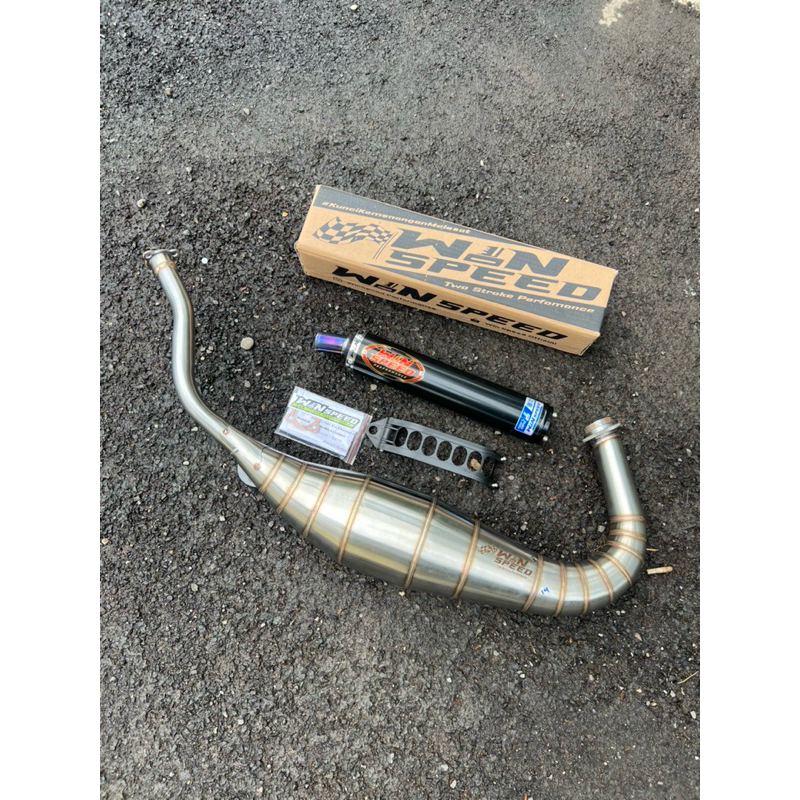 KNALPOT RACING NINJA R RR SS ORIGINAL WIN SPEED KOBRA MEDIUM STANLIS CACING