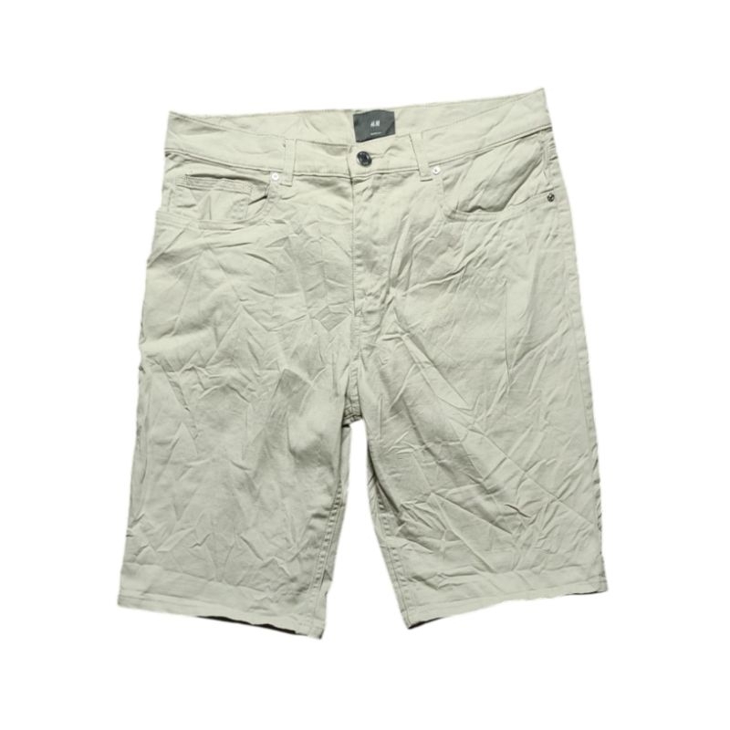 Celana Pendek H&M Chino Slim Cream second