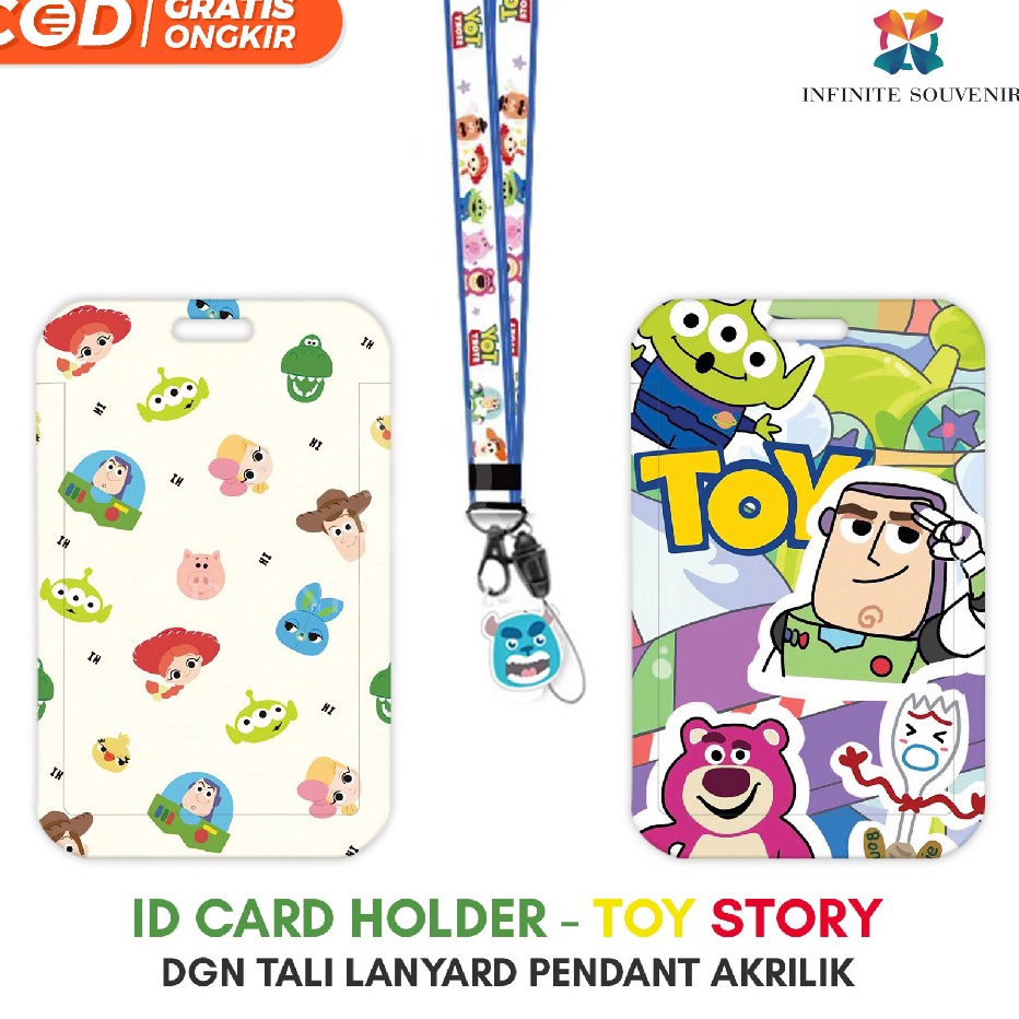 

Terkini N3 TOY STORY Name Tag Card Holder Motif Karakter TOY STORY LOTSO WOODY BUZZ BUNNY JESSIE MR POTATO dengan Tali Pendant Akrilik ID Card Holder Tali Gantungan Acrylic Lucu Nametag Tempat Kartu Flazz Emoney