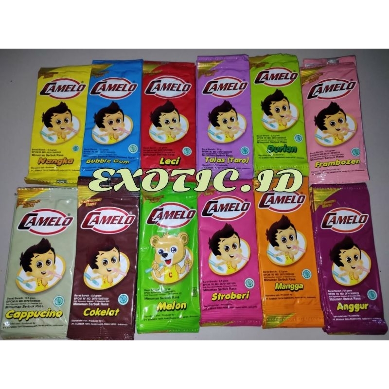 

Bahan Es Camelo Bubuk Es Cream Camelo 1 Renceng (10 Sachet)