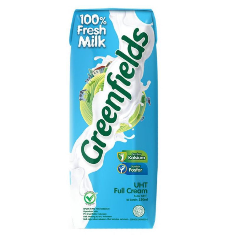 

Greenfields Susu UHT Full Cream 250 ml