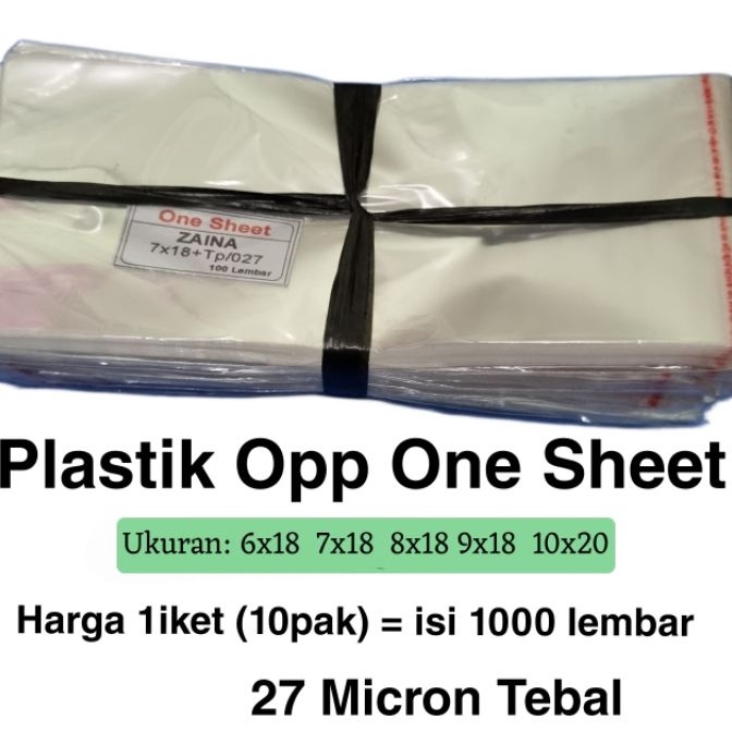 

Promo PLASTIK OPP LEM ONE SHEET LEMBARAN SELAPIS 1 IKET ISI 1 PAK1 LEMBAR