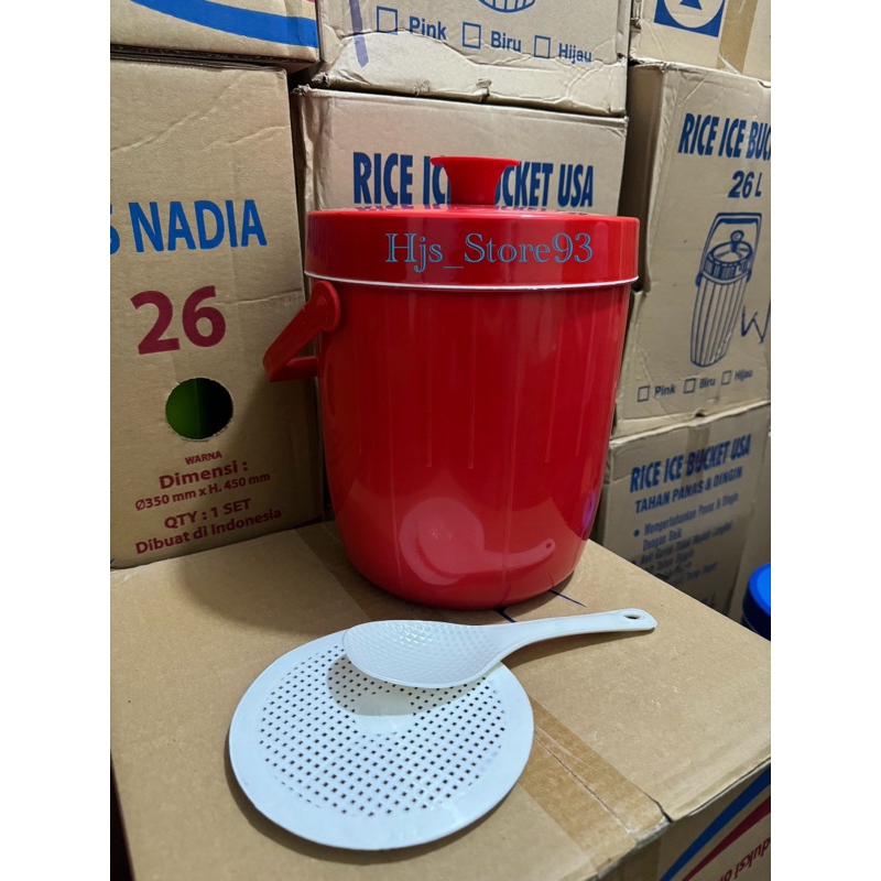 tempat nasi rice bucket 8,5L usa / termos nasi 8.5 Liter / tempat es batu / tempat es cristal tahan
