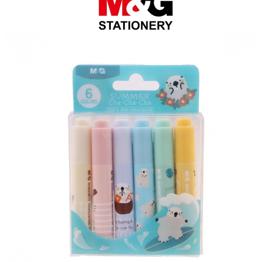 

Beli Hhlhter Textr M MG Summer Chachacha 6 Warna Pastel Penanda Tulis Lucu AHM29672 Set 6 Warna