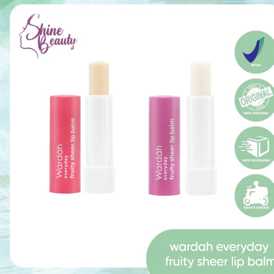 Terbaru Wardah Everyday Fruity Sheer Lip Balm  Pelembab Bibir BibirLip GlossLipbalmMask