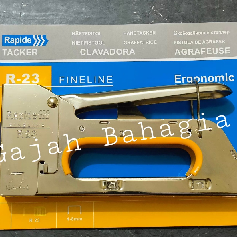 

KI3 Rapide R23 Staples hand gun tacker Hekter Stapler tembak manual R 23