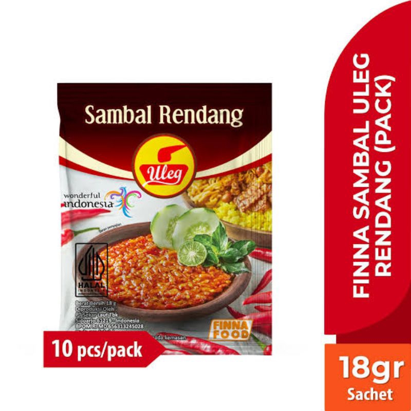 

sambal rendang uleg 10 saset sambel ulek