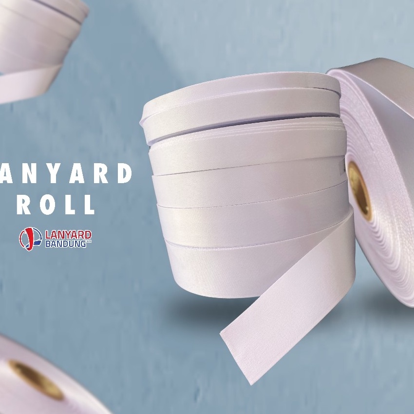 

KF7 BAHAN TISSUE ROLL bahan tali pita kalung tissue tisu tisue printing sublim gantungan id card custom roll