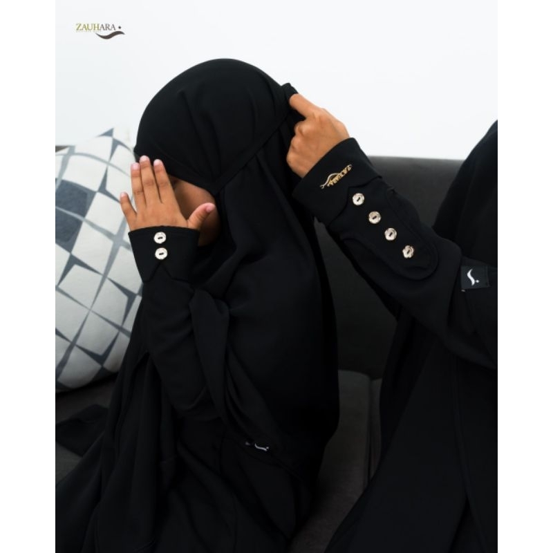 Gamis Mina Black By Zauhara