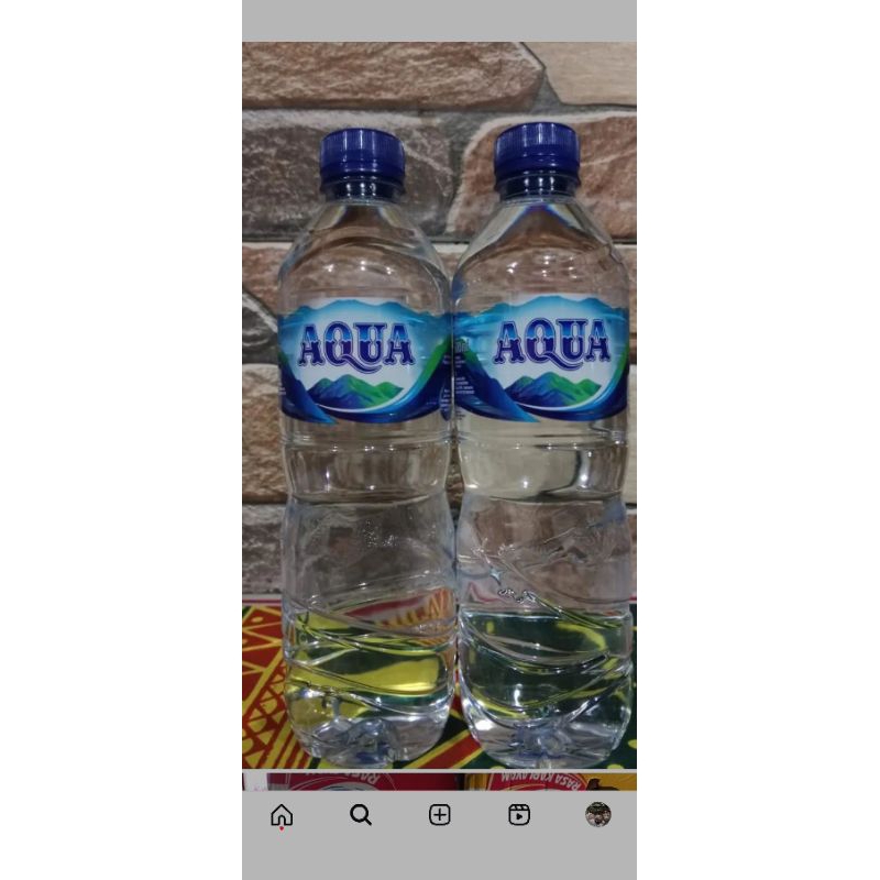 

aqua tanggung 2 botol