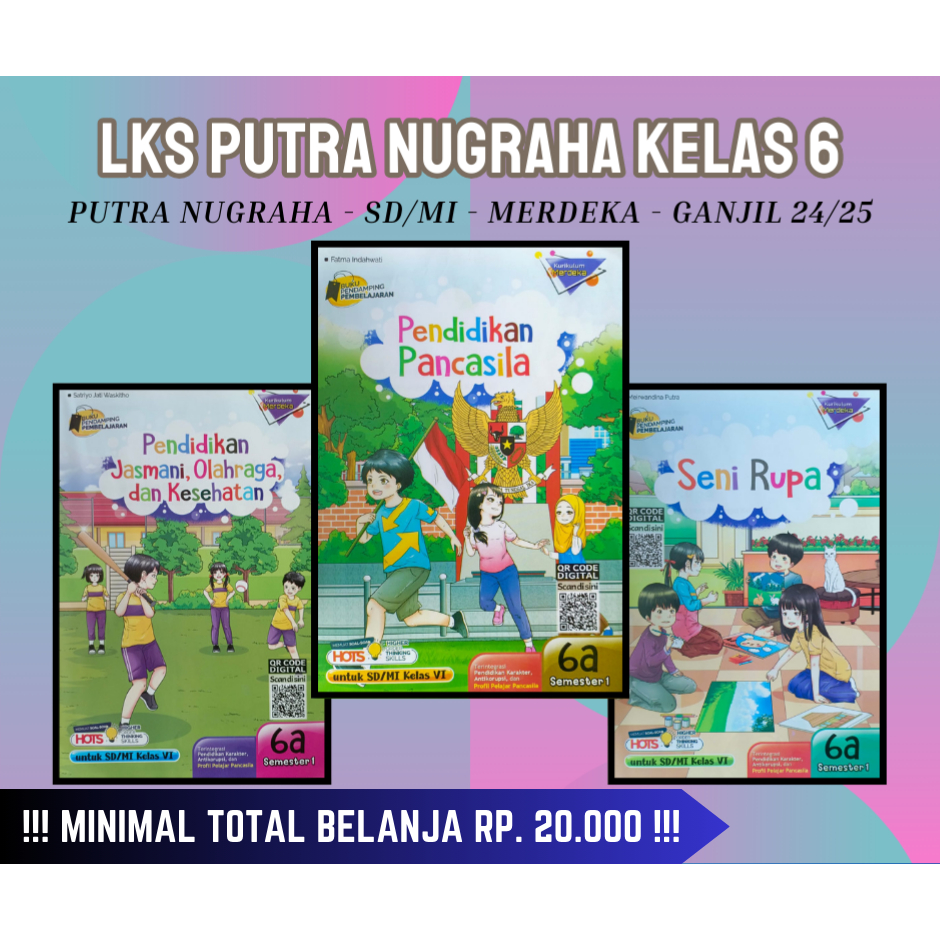 Buku LKS SEKAR KARTIKA SIMPATI MAHIR ZAMRUD CEMARA SD/MI Kelas 6 Kurikulum Merdeka Ganjil 2024/2025 